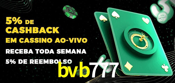 Promoções do cassino ao Vivo bvb777